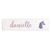 Unicorn Personalized Barn Wood Sign