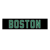 Green and Black Boston Personalized Barn Wood Sign
