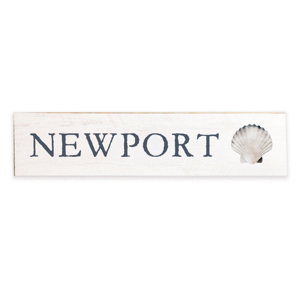 Watercolor Shell Personalized Barn Wood Sign