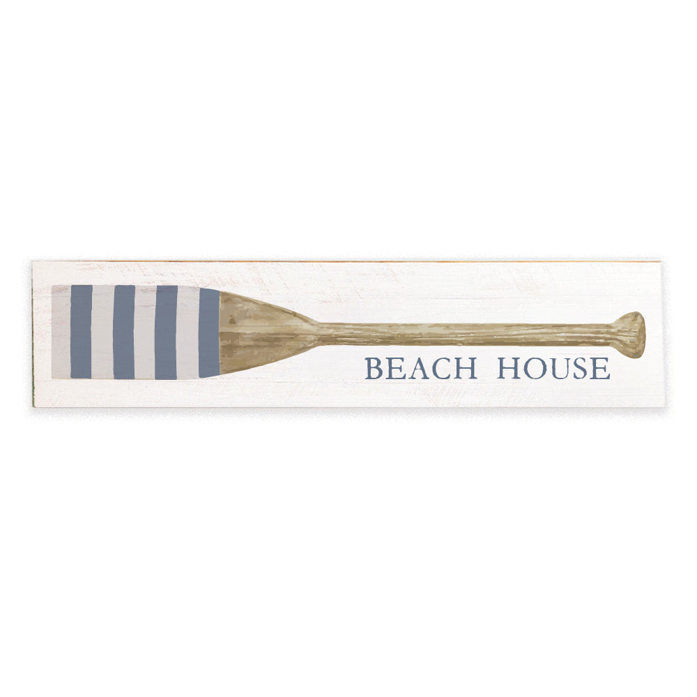 Striped Oar Personalized Barn Wood Sign