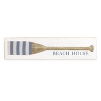 Striped Oar Personalized Barn Wood Sign