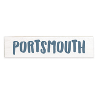 White and Coastal Navy Personalized Barn Wood Sign