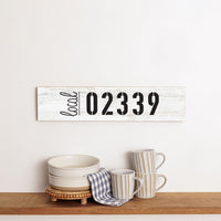 Local Zip Code Personalized Barn Wood Sign