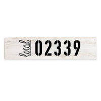 Local Zip Code Personalized Barn Wood Sign