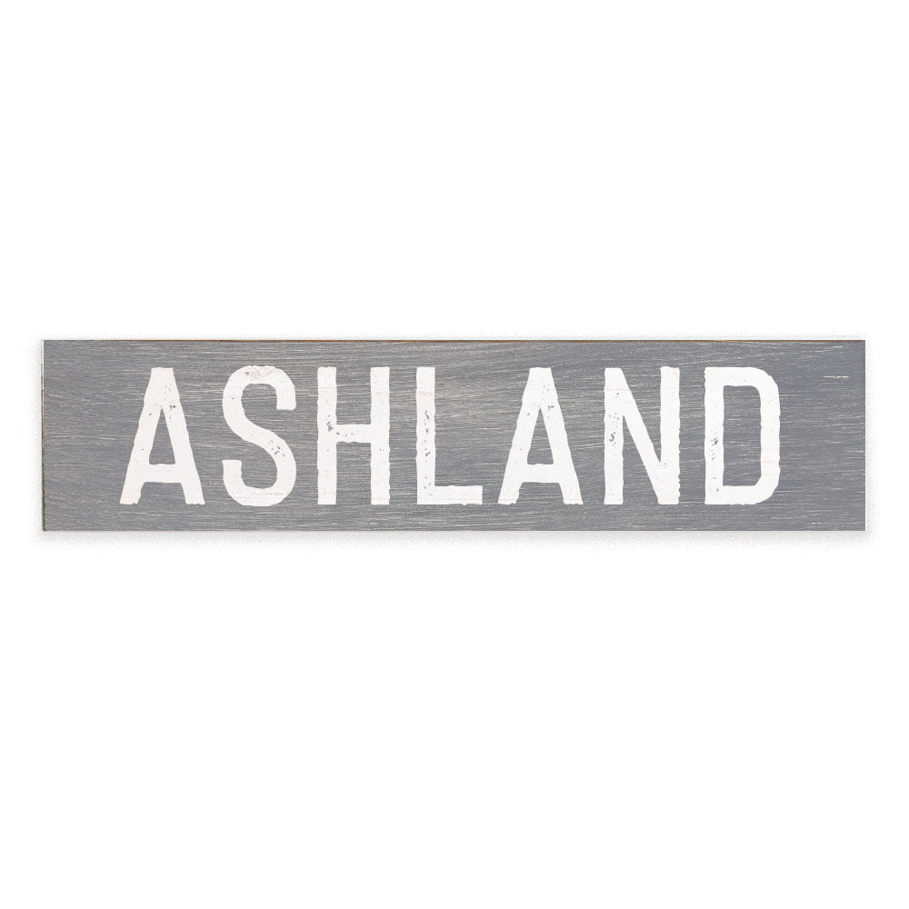 Your Word Grey Personalized Barnwood Sign