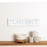 Lake Time Oars Barn Wood Sign