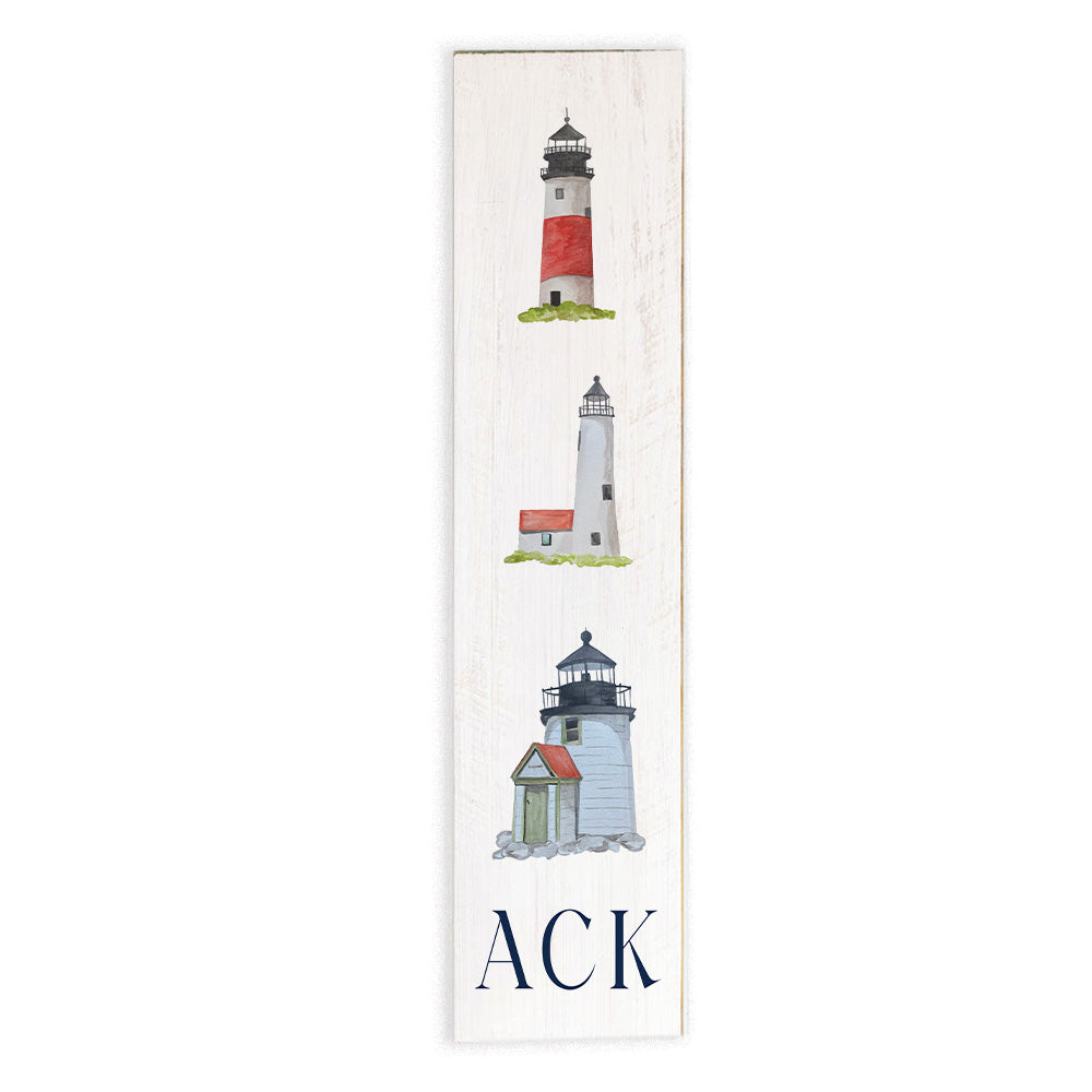 Nantucket Lighthouse Icon Barnwood Sign