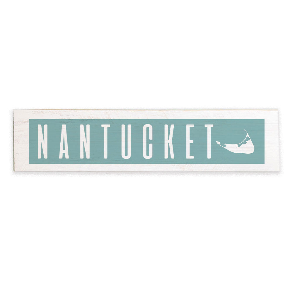 Nantucket Lighthouse Map Barnwood Sign