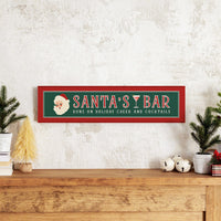 Santa's Bar Barnwood Sign