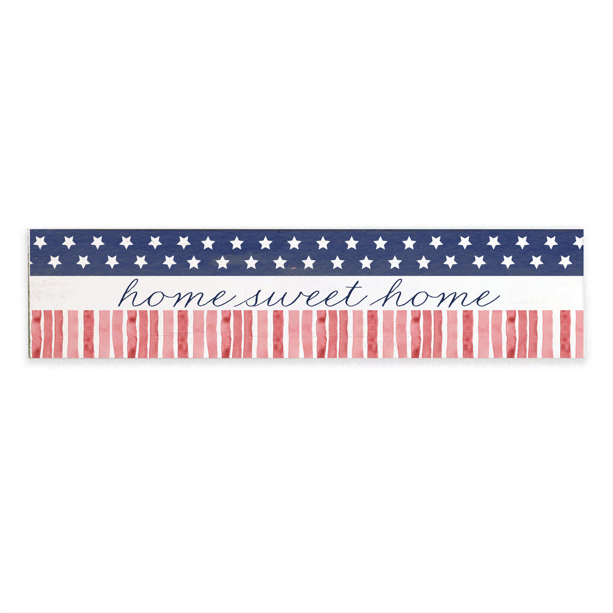 American Flag Home Sweet Home Barn Wood Sign