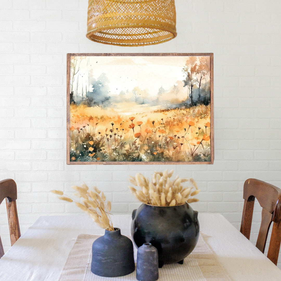 Forest Flowers Landscape Wall Art 24" x 33"