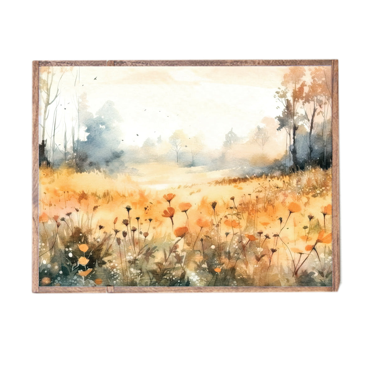 Forest Flowers Landscape Wall Art 24" x 33"
