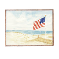 American Flag Beach Wall Art