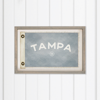 Compass Vintage Flag Personalized Rectangle Wall Art