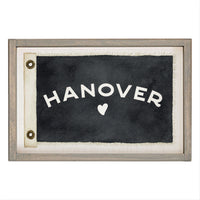 Heart Vintage Flag Personalized Rectangle Wall Art