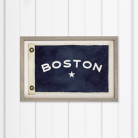 Star Vintage Flag Personalized Rectangle Wall Art