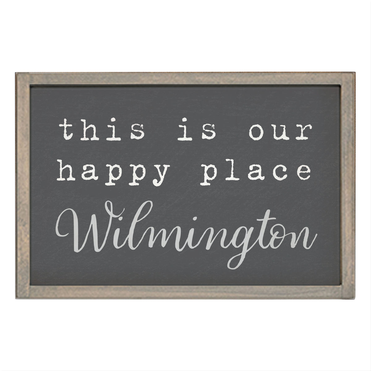 This Is Our Happy Place Personalized Rectangle Wall Art