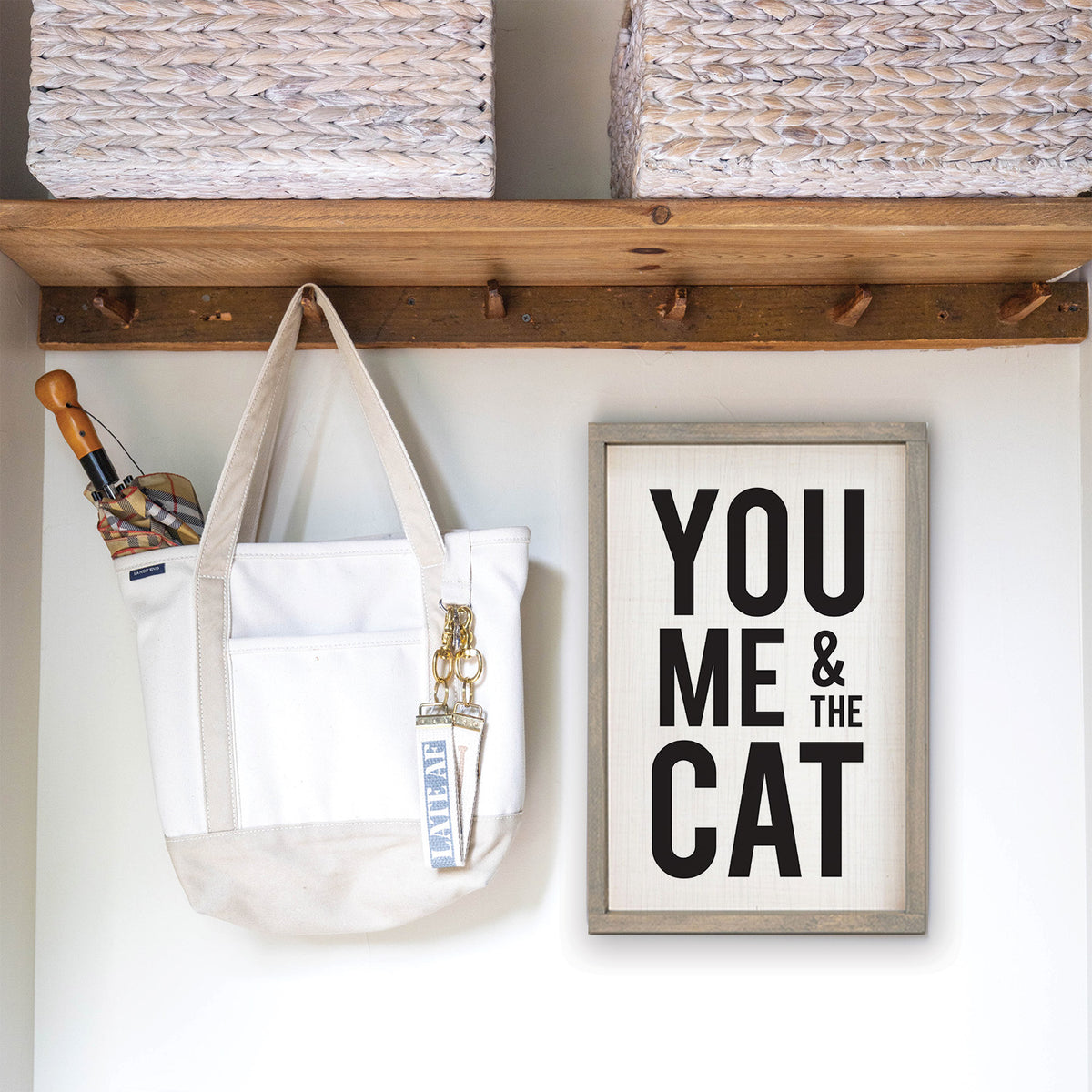 You Me And The Cat Wall Art 13" x 19"