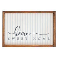 Home Sweet Home Striped Wall Art