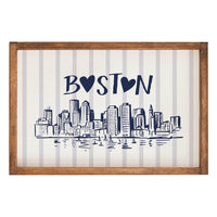 Boston Heart Skyline Wall Art