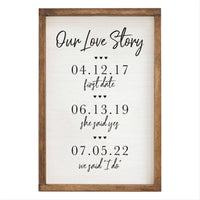 Our Love Story Wall Art