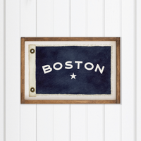 Star Vintage Flag Personalized Rectangle Wall Art