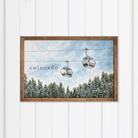 Ski Gondala Personalized Wall Art
