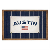 Americana Stripe Personalized Wall Art
