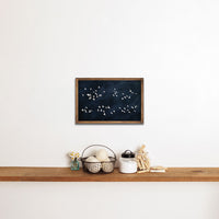 White Birds On Dark Sky Landscape Wall Art 13" x 19"