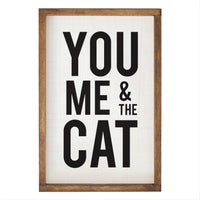 You Me And The Cat Wall Art 13" x 19"
