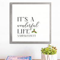 Personalized It's A Wonderful Life Wall Art