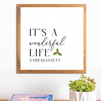 Personalized It's A Wonderful Life Wall Art