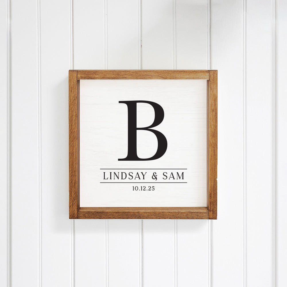 Initial Personalized Wall Art