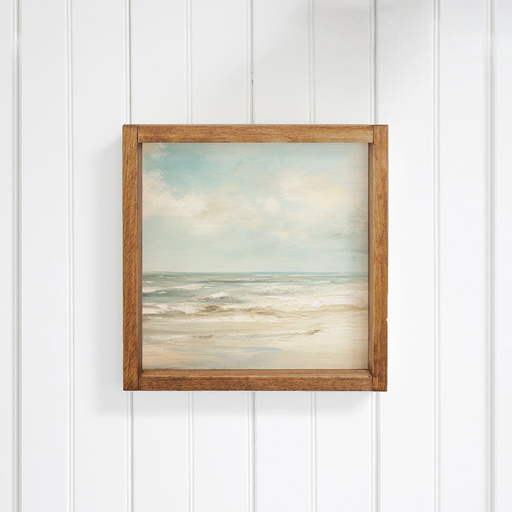 Sea Beach Landscape Wall Art 16" x 16"
