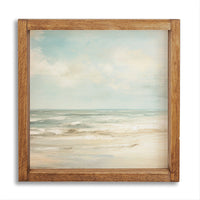 Sea Beach Landscape Wall Art 16" x 16"