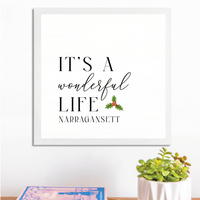 Personalized It's A Wonderful Life Wall Art