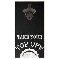 Take Your Top Off Bottle Opener