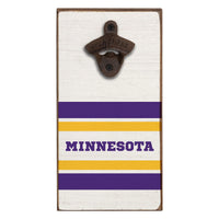 Minnesota Stripes Bottle Opener