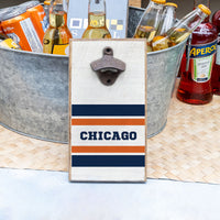 Chicago Stripes Bottle Opener