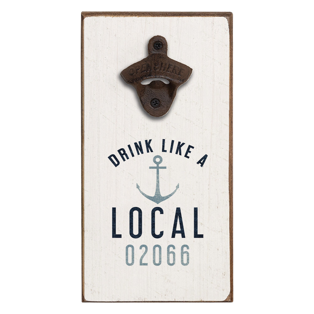 Personalized Indigo Pineapple Bottle Opener