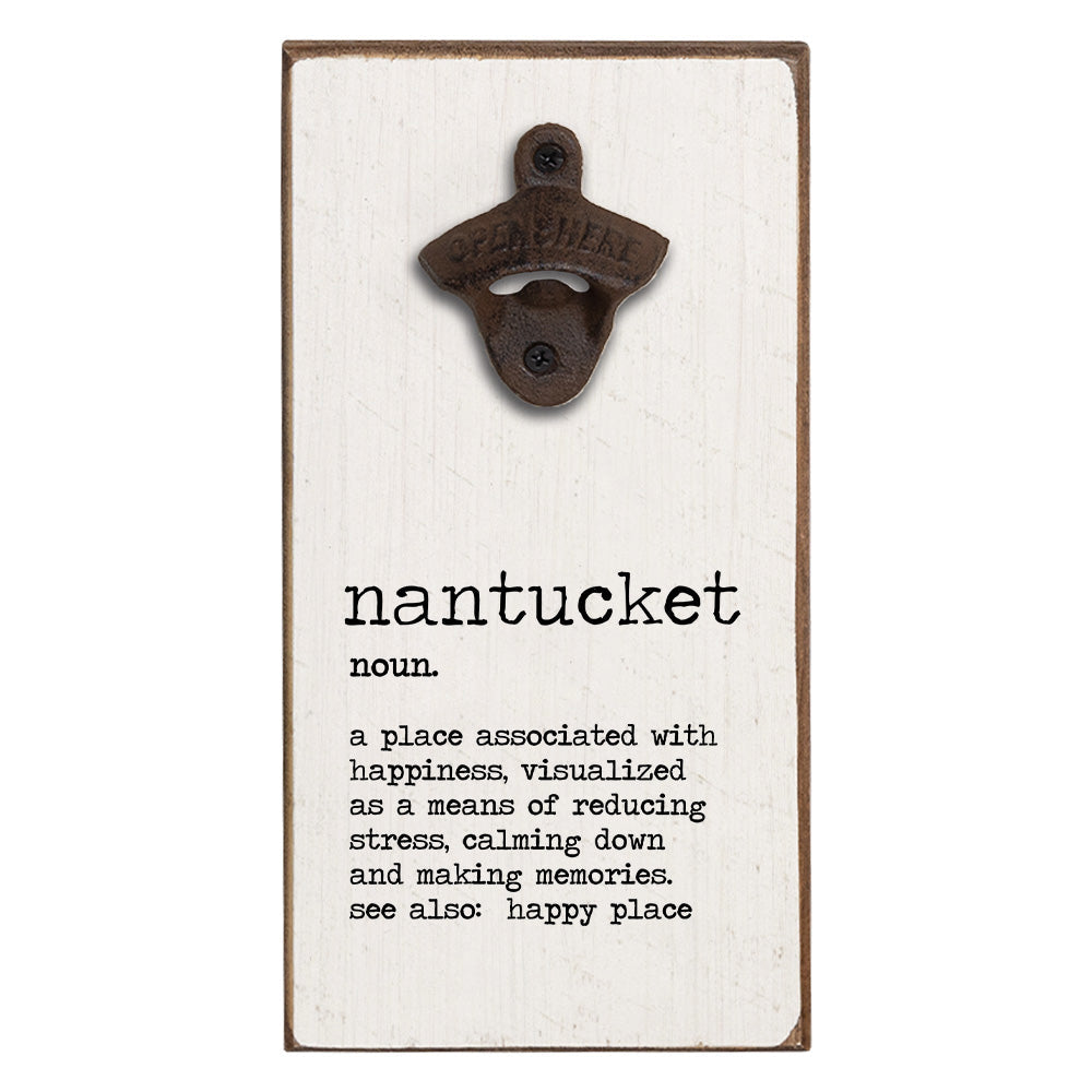 Happy Place Definition Personalized Bottle Opener