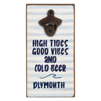 High Tides Good Vibes Personalized Bottle Opener