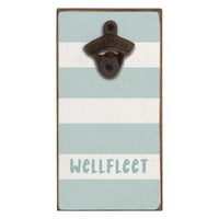 Striped Shoreline Personalized Bottle Opener