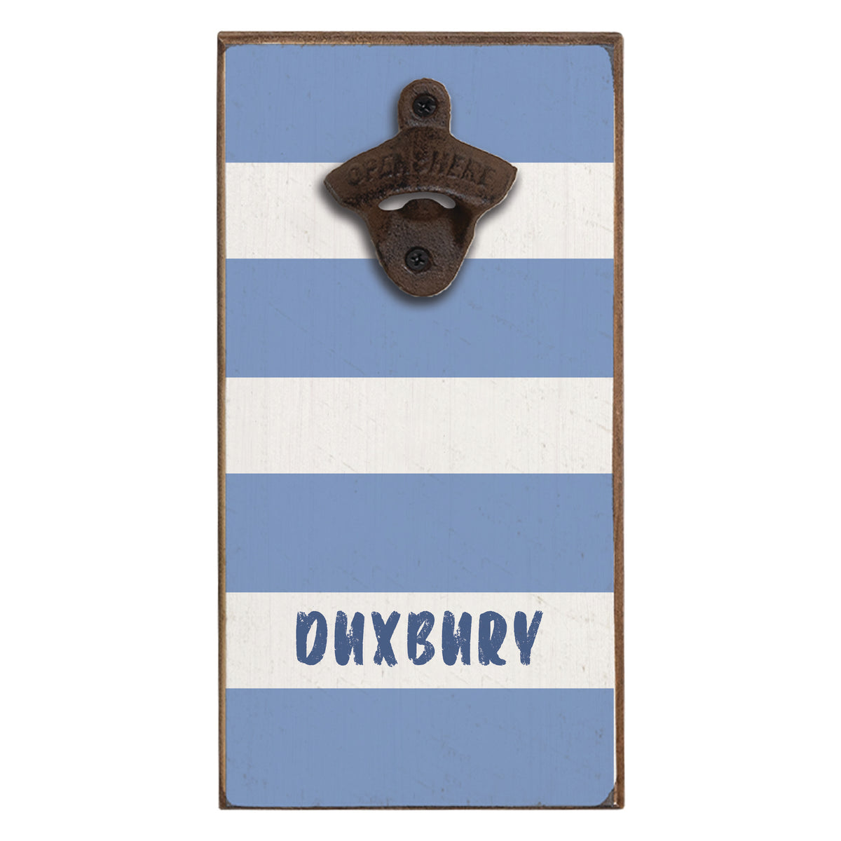 Striped Harbor Personalized Bottle Opener