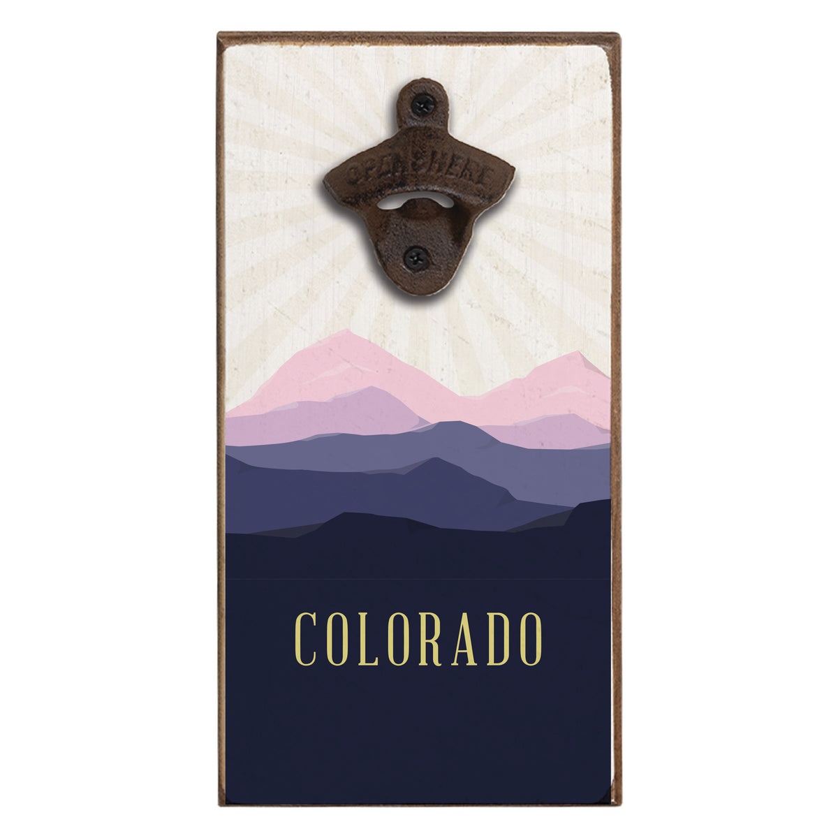 Mountain Sunshine Personalized Bottle Opener