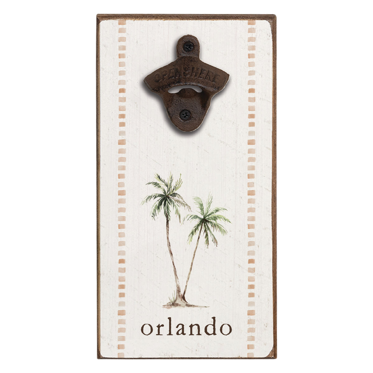 Palm Trees Personalized Bottle Opener