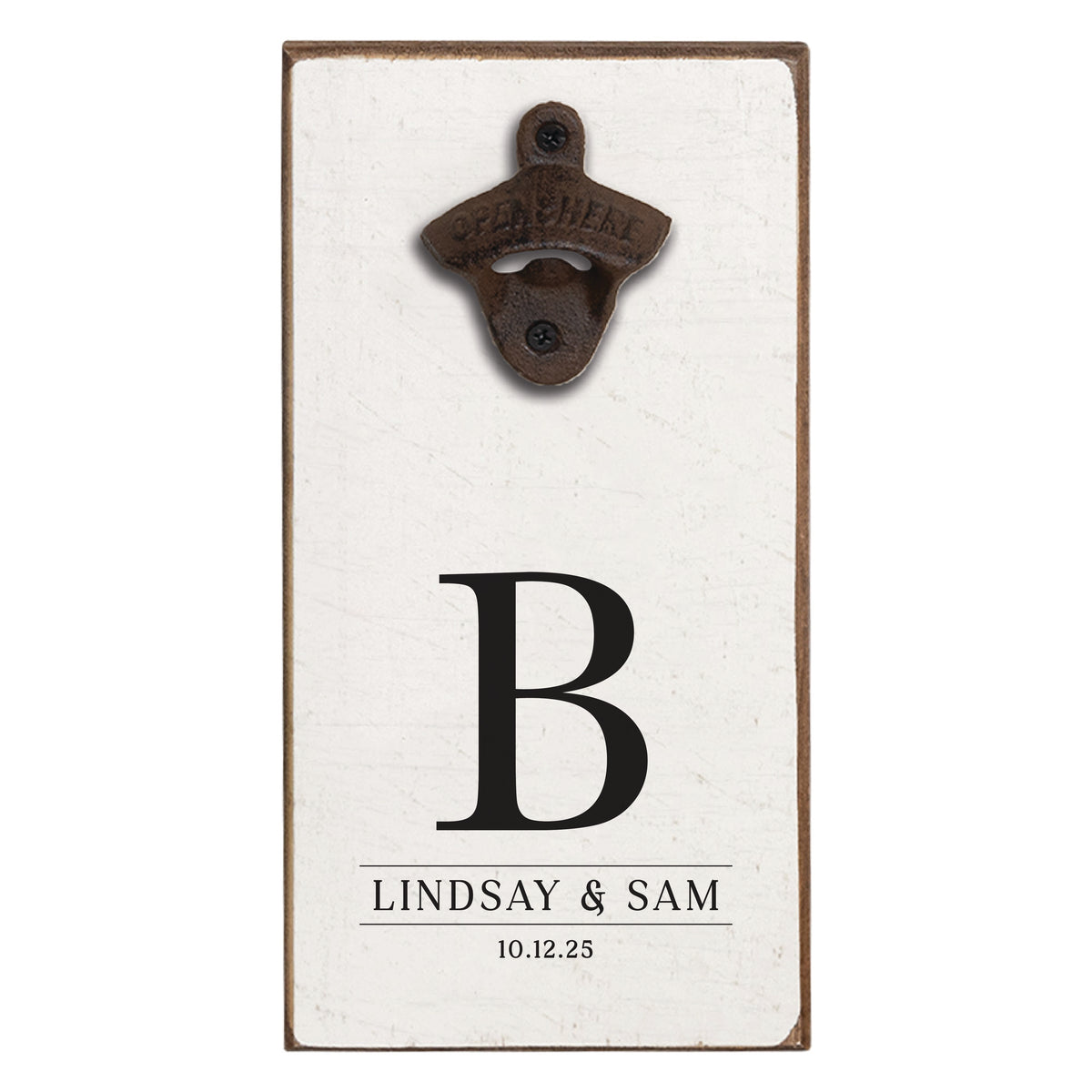 Initial Personalized Bottle Opener