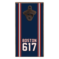 Boston 617 Blue Red Bottle Opener