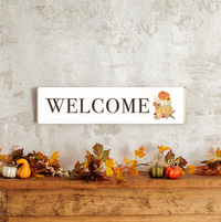 Harvest Pumpkins Barn Wood Sign