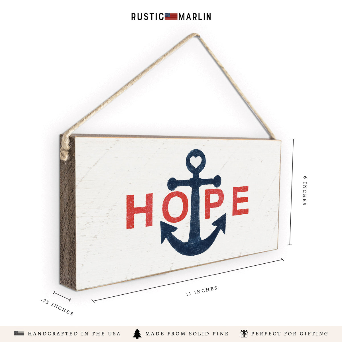 Hope Anchor Twine Sign